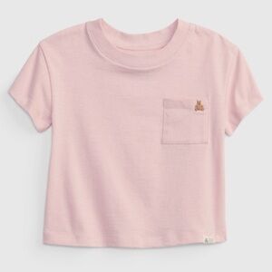🍓3/$10 GAP Light Pink Kids Tee with Pocket size 12-18m